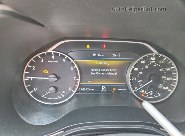 1N4AA6AP2GC387150 2016 NISSAN MAXIMA Черный Вид щитка приборов