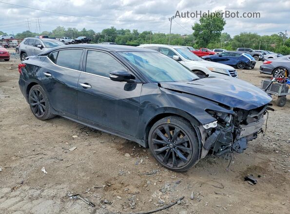 1N4AA6AP2HC382516 2017 NISSAN MAXIMA Черный Передняя правая четверть