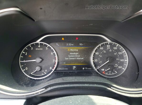 1N4AA6AP2HC382516 2017 NISSAN MAXIMA Черный Вид щитка приборов