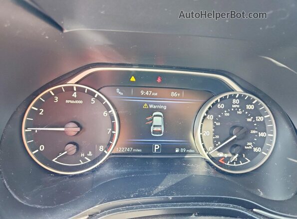 1N4AA6AP2HC388574 2017 NISSAN MAXIMA White Instrument cluster view