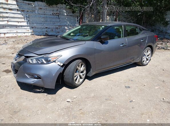 1N4AA6AP2HC389806 2017 NISSAN MAXIMA Серый Передняя левая четверть