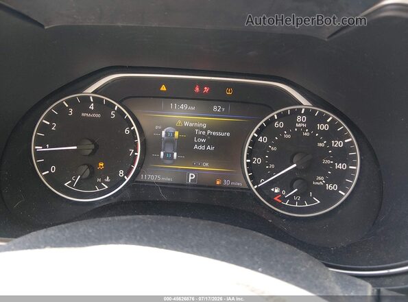 1N4AA6AP2HC389806 2017 NISSAN MAXIMA Серый Вид задних сидений