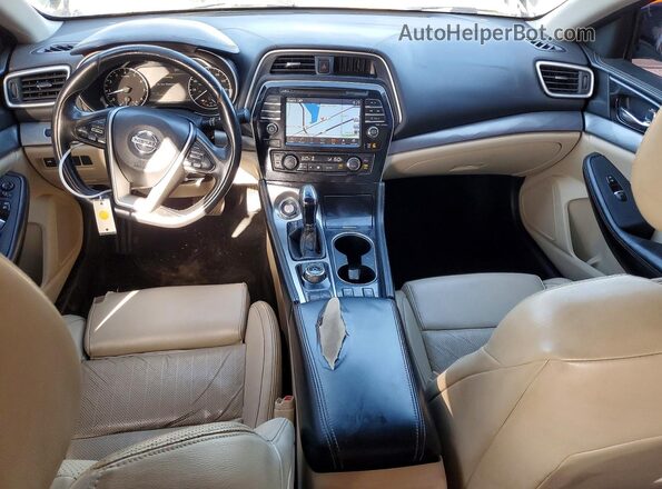 1N4AA6AP2HC392589 2017 NISSAN MAXIMA Black Вид панелі приладів