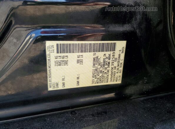 1N4AA6AP2HC392589 2017 NISSAN MAXIMA Black Вид підкапотного простору