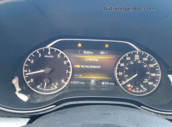 1N4AA6AP2HC392589 2017 NISSAN MAXIMA Black Вид щитка приладів