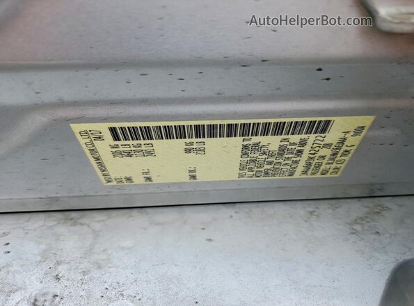 1N4AA6AP2HC425722 2017 NISSAN MAXIMA Silver VIN კოდის სტიკერის ხედი