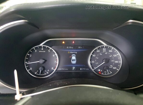 1N4AA6AP2HC445016 2017 NISSAN MAXIMA White Սարքավորումների վահանակի տեսք