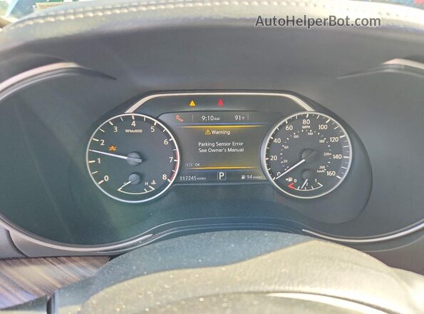 1N4AA6AP2HC448384 2017 NISSAN MAXIMA Black Սարքավորումների վահանակի տեսք