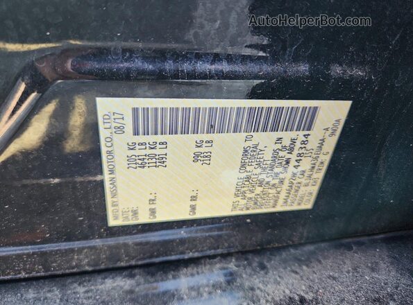 1N4AA6AP2HC448384 2017 NISSAN MAXIMA Black Շարժիչի բաժամունքի տեսք