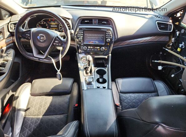 1N4AA6AP2HC448384 2017 NISSAN MAXIMA Black Առջևի վահանակի տեսք