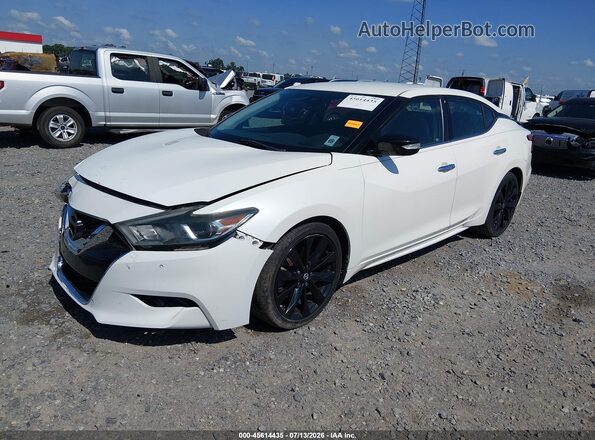 1N4AA6AP2HC457702 2017 NISSAN MAXIMA White Առջևի ձախ երեք քառորդ տեսարան