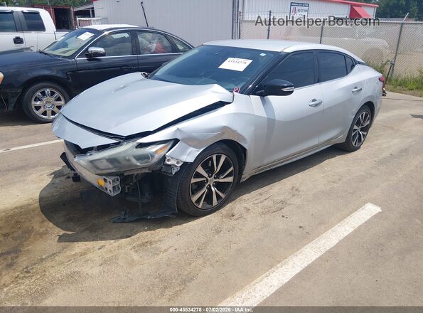 1N4AA6AP2JC369898 2018 NISSAN MAXIMA Silver Առջևի ձախ երեք քառորդ տեսարան