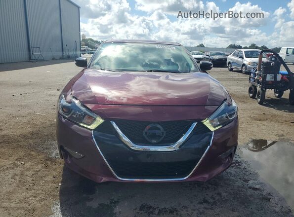 1N4AA6AP2JC383557 2018 NISSAN MAXIMA Maroon Front view