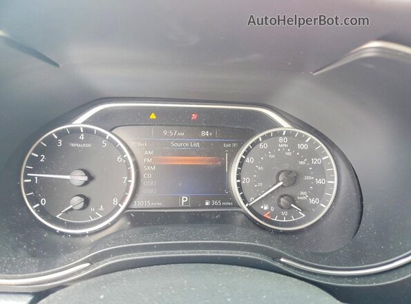 1N4AA6AP2JC383557 2018 NISSAN MAXIMA Maroon Instrument cluster view