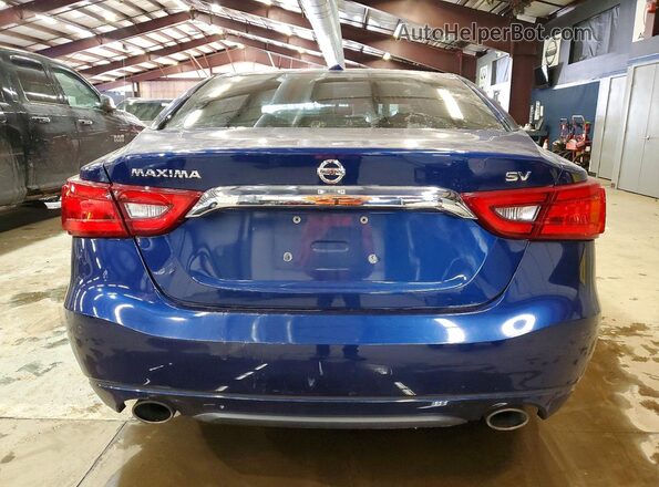 1N4AA6AP2JC388726 2018 NISSAN MAXIMA Blue Rear view