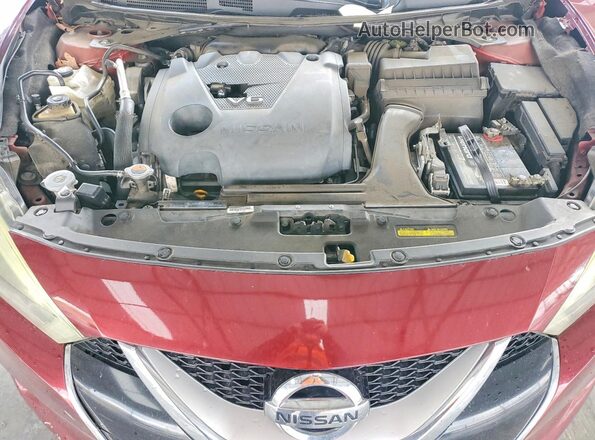 1N4AA6AP3GC401329 2016 NISSAN MAXIMA Red Rear interior view