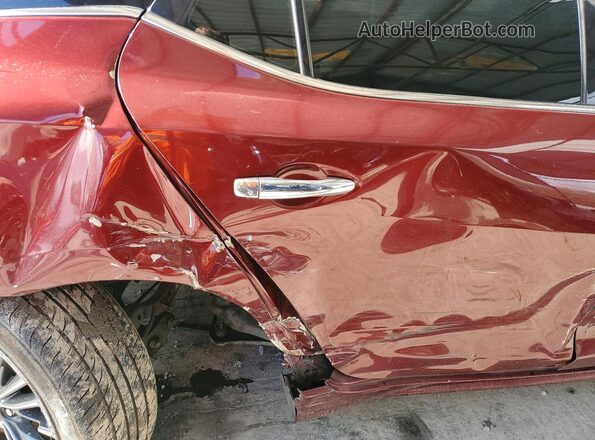 1N4AA6AP3GC401329 2016 NISSAN MAXIMA Red Rear seats view