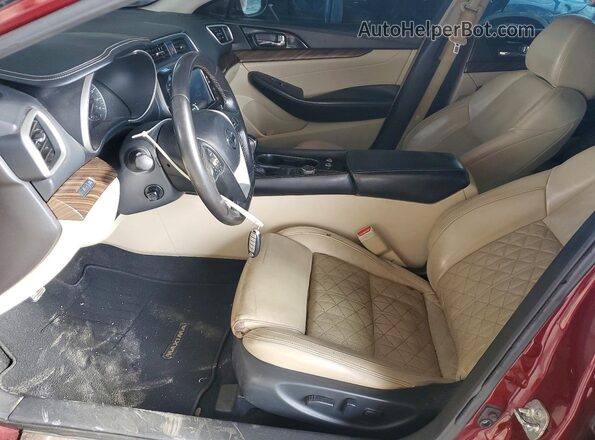 1N4AA6AP3GC401329 2016 NISSAN MAXIMA Red Front interior view