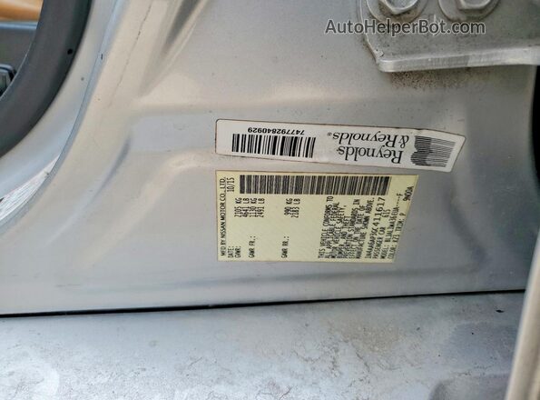 1N4AA6AP3GC411617 2016 NISSAN MAXIMA Silver Widok komory silnika