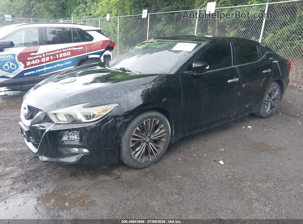 1N4AA6AP3GC429356 2016 NISSAN MAXIMA Черный Передняя левая четверть