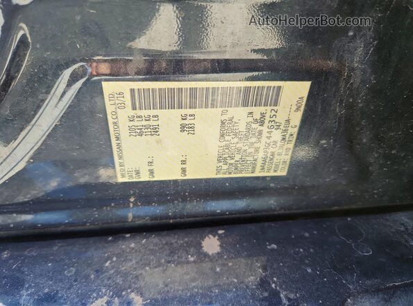 1N4AA6AP3GC446352 2016 NISSAN MAXIMA Black Engine compartment view