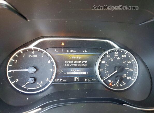 1N4AA6AP3HC372626 2017 NISSAN MAXIMA Silver Instrument cluster view
