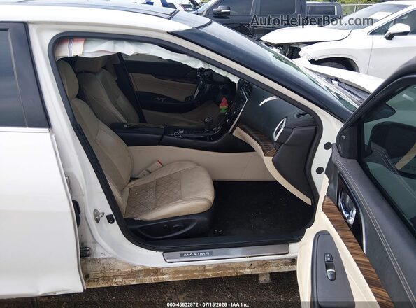 1N4AA6AP3HC391371 2017 NISSAN MAXIMA White Widok wnętrza z przodu
