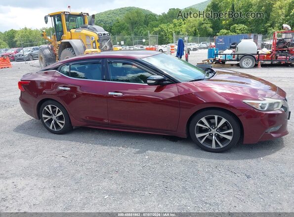 1N4AA6AP3HC406869 2017 NISSAN MAXIMA Red Vista interior trasera