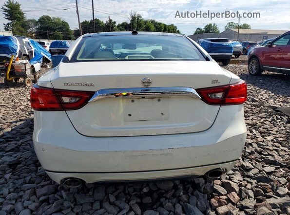 1N4AA6AP3JC386340 2018 NISSAN MAXIMA White Widok z tyłu