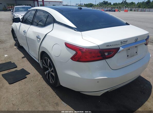1N4AA6AP3JC396608 2018 NISSAN MAXIMA Белый Задняя левая четверть