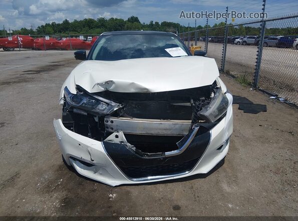 1N4AA6AP3JC396608 2018 NISSAN MAXIMA Белый Вид щитка приборов