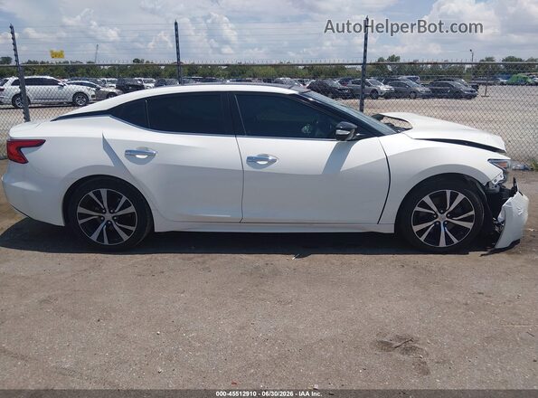 1N4AA6AP3JC396608 2018 NISSAN MAXIMA Белый Вид задней части салона