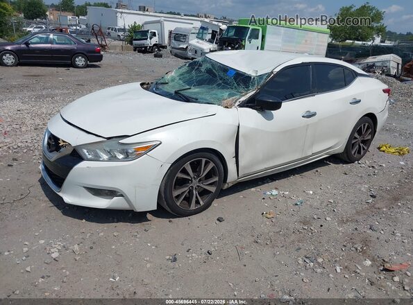 1N4AA6AP4GC407799 2016 NISSAN MAXIMA White წინა მარცხენა ხედი სამი მეოთხედიდან