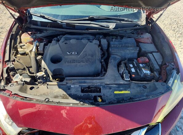 1N4AA6AP4GC408189 2016 NISSAN MAXIMA Красный Вид задней части салона