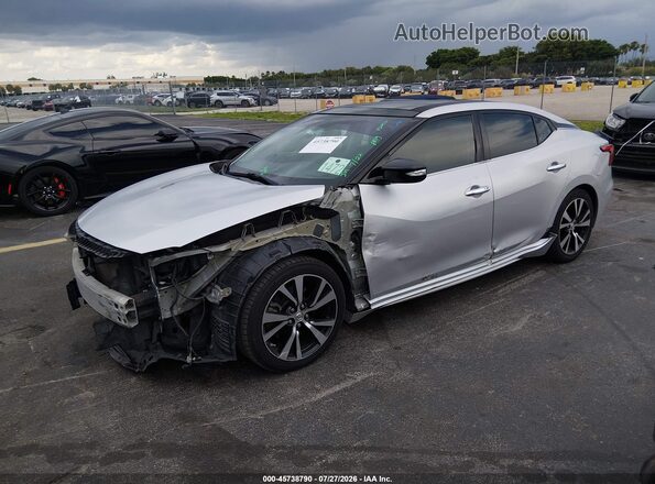 1N4AA6AP4GC413702 2016 NISSAN MAXIMA Silver Առջևի ձախ երեք քառորդ տեսարան