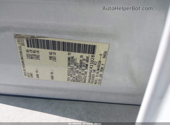 1N4AA6AP4GC415028 2016 NISSAN MAXIMA White Vista del compartimento del motor