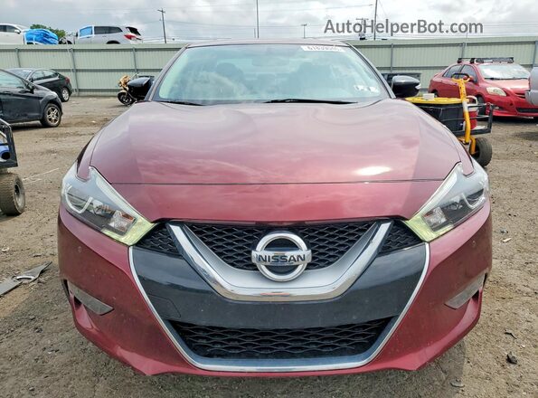 1N4AA6AP4GC416289 2016 NISSAN MAXIMA Maroon Вид спереду