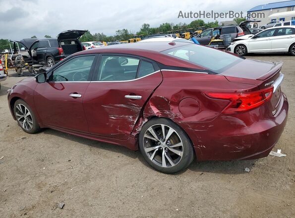 1N4AA6AP4GC416289 2016 NISSAN MAXIMA Maroon Задня ліва чверть