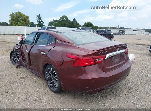 1N4AA6AP4GC431536 2016 NISSAN MAXIMA Maroon Trasero izquierdo