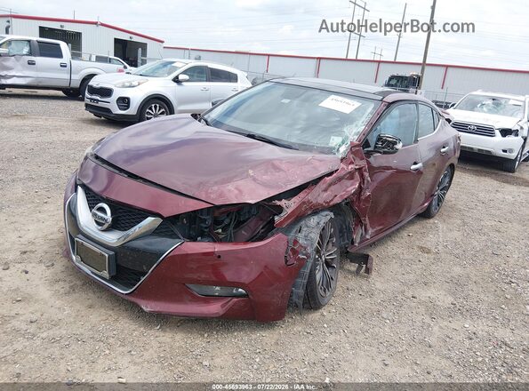 1N4AA6AP4GC431536 2016 NISSAN MAXIMA Maroon Vista tres cuartos delantera izquierda