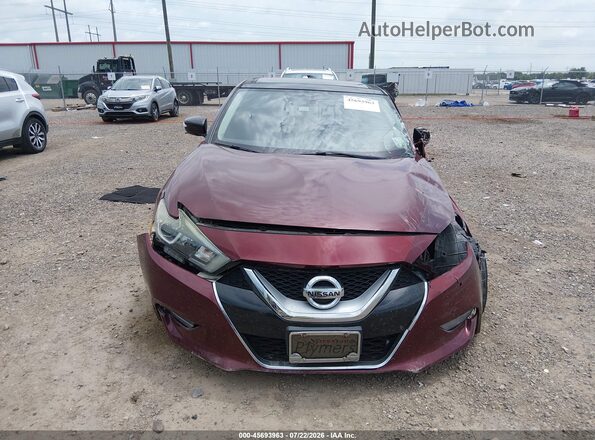 1N4AA6AP4GC431536 2016 NISSAN MAXIMA Maroon Vista del salpicadero