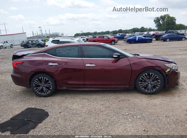1N4AA6AP4GC431536 2016 NISSAN MAXIMA Maroon Vista del cuadro de instrumentos