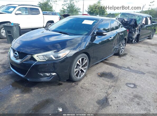 1N4AA6AP4GC449051 2016 NISSAN MAXIMA Черный Передняя левая четверть
