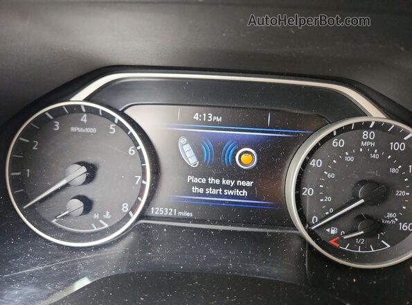 1N4AA6AP4HC381285 2017 NISSAN MAXIMA Gray ხელსაწყოთა პანელის ხედი