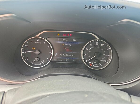 1N4AA6AP4HC403141 2017 NISSAN MAXIMA Black Vista del cuadro de instrumentos