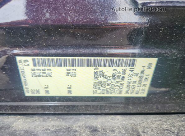1N4AA6AP4HC403141 2017 NISSAN MAXIMA Black Vista del compartimento del motor