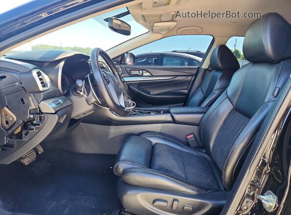 1N4AA6AP4HC421820 2017 NISSAN MAXIMA Black Widok wnętrza z przodu