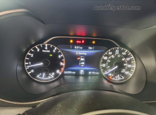 1N4AA6AP4HC424975 2017 NISSAN MAXIMA Black Vista del cuadro de instrumentos