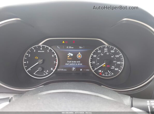 1N4AA6AP4HC434082 2017 NISSAN MAXIMA White Widok tylnych siedzeń