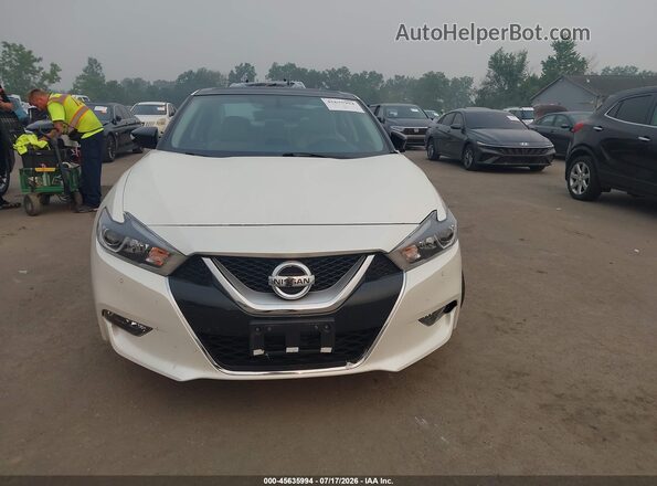 1N4AA6AP4HC434082 2017 NISSAN MAXIMA White Widok zestawu wskaźników